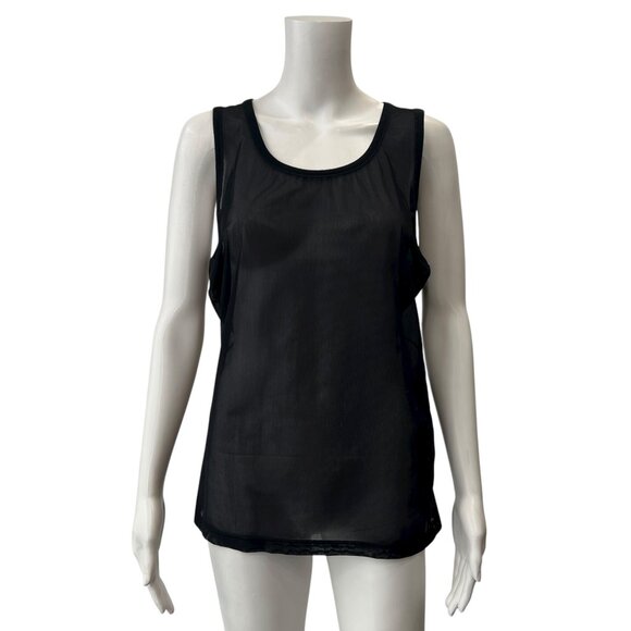 Dolce & Gabanna Intimo Black Sheer Mesh Tank Top size XL - Picture 1 of 7